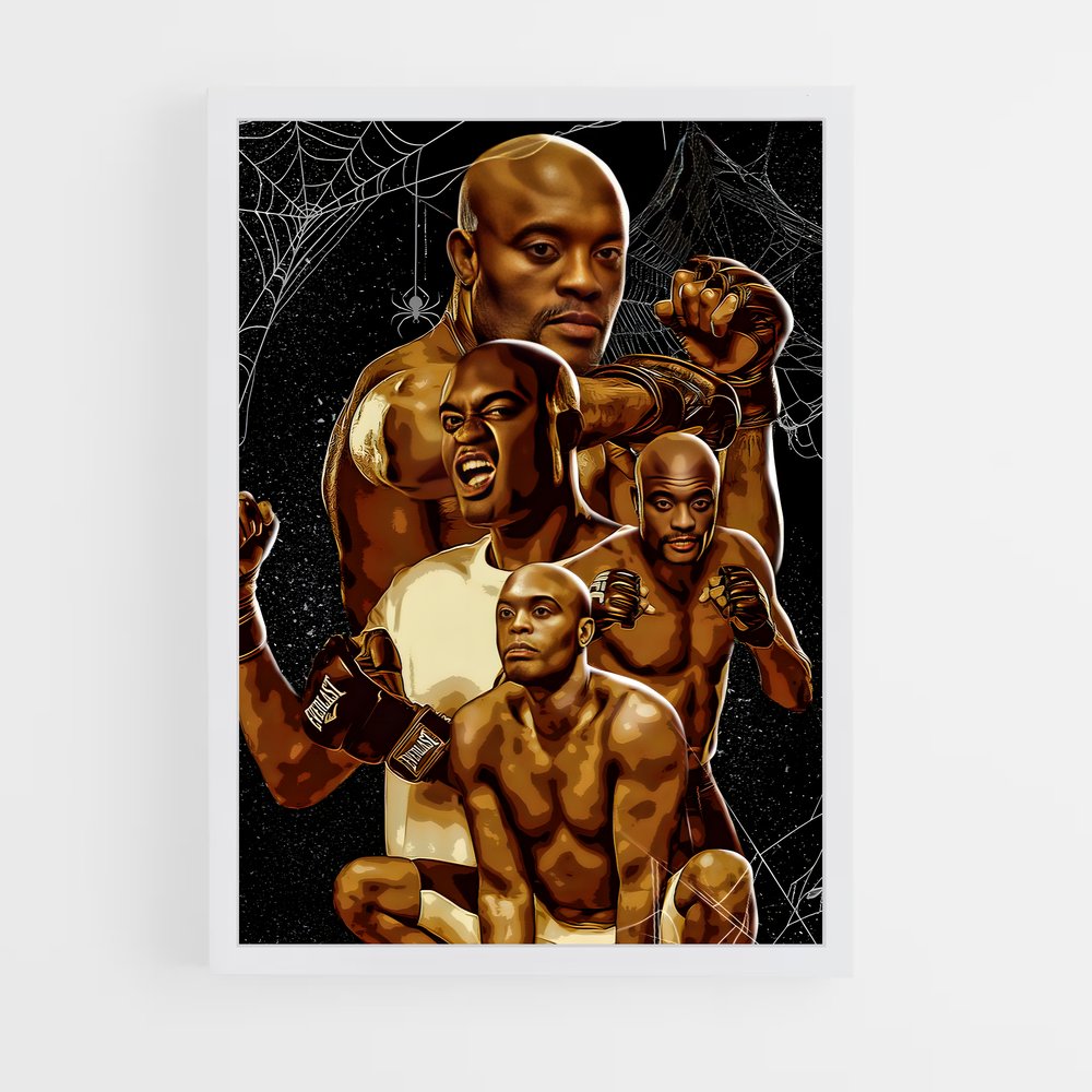 Poster Anderson Silva Spider – affiche MMA (vue 3)