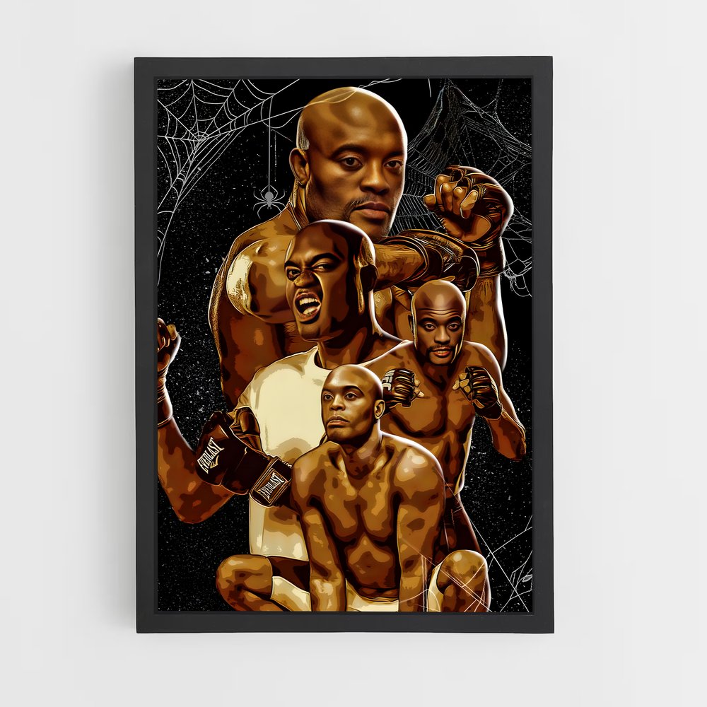 Poster Anderson Silva Spider – affiche MMA (vue 2)