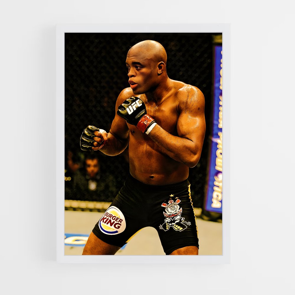Poster Anderson Silva Combat – affiche MMA (vue 3)
