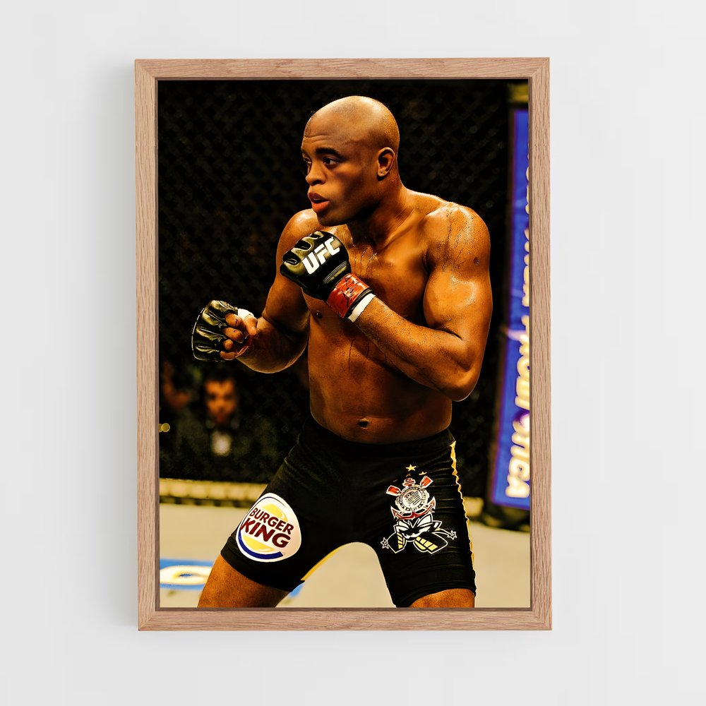 Poster Anderson Silva Combat – affiche MMA (vue 4)