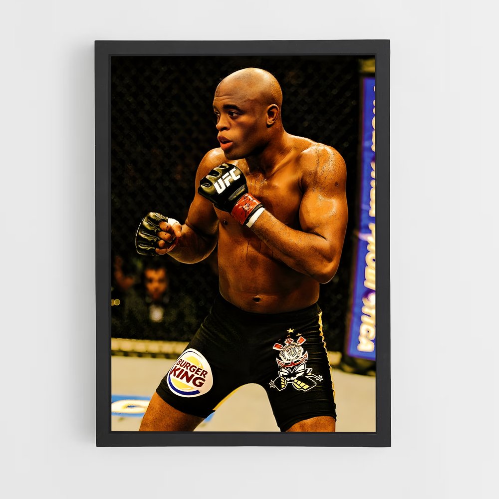 Poster Anderson Silva Combat – affiche MMA (vue 2)
