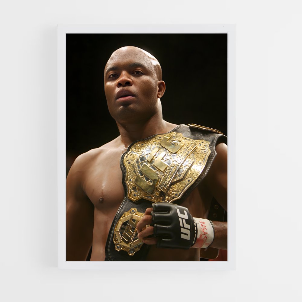 Poster Anderson Silva Ceinture – affiche MMA (vue 3)
