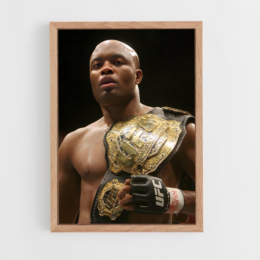 Poster Anderson Silva Ceinture – affiche MMA (vue 4)