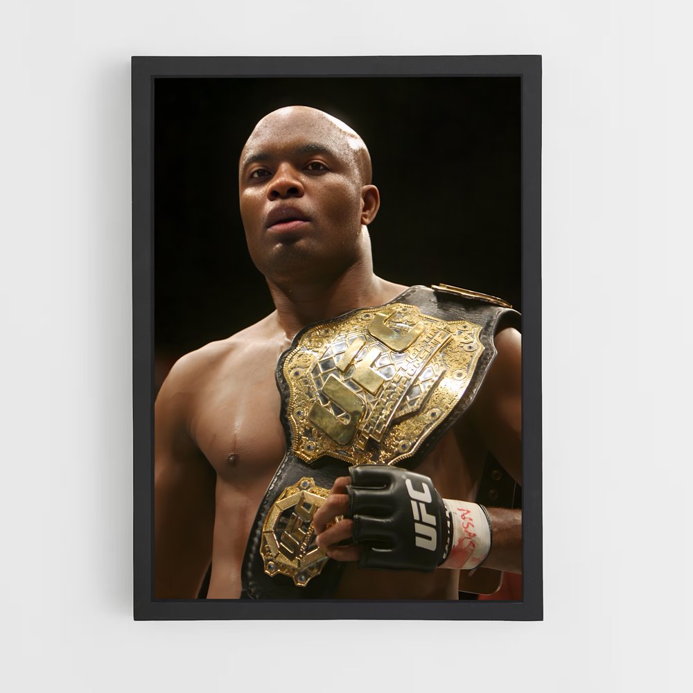 Poster Anderson Silva Ceinture – affiche MMA (vue 2)
