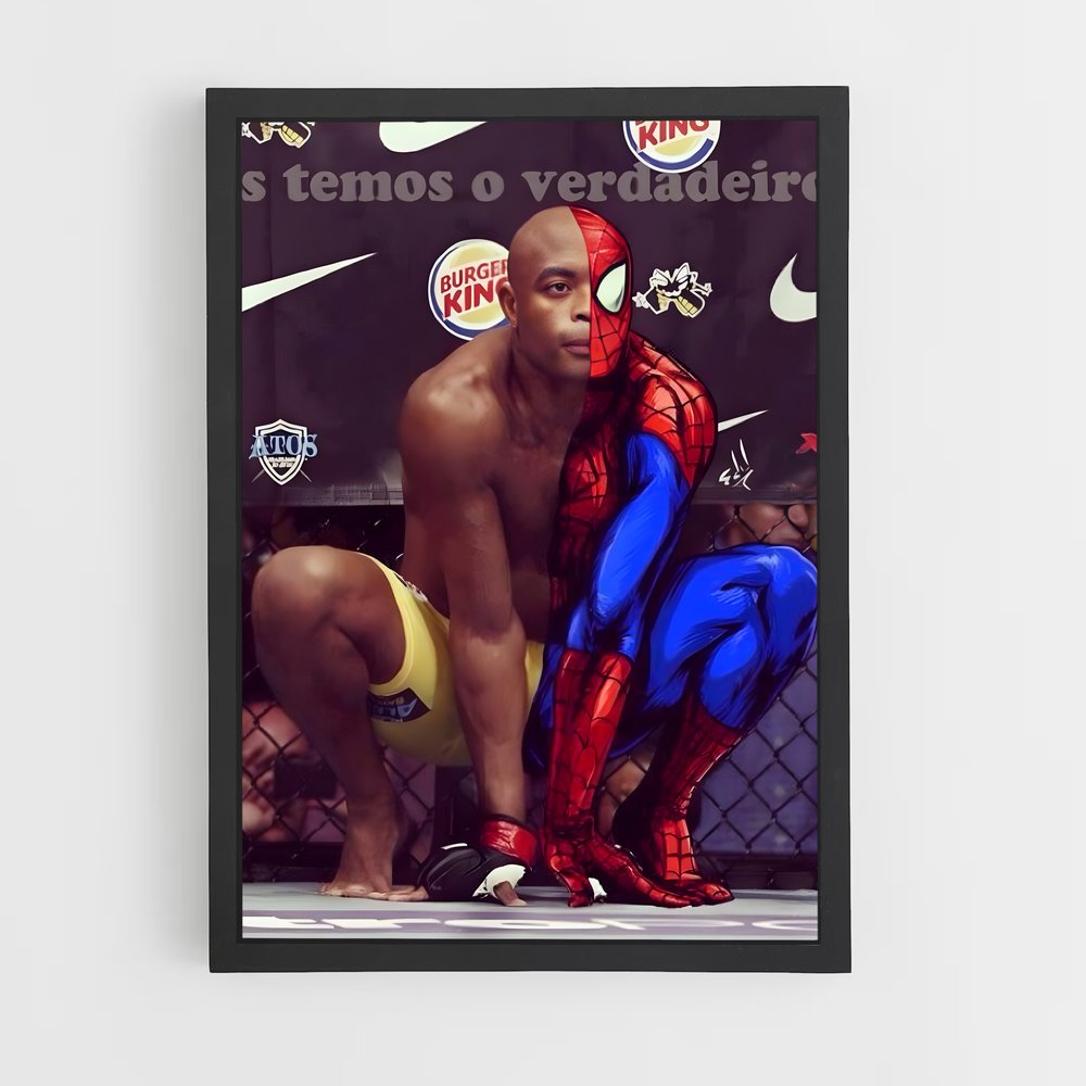 Poster Anderson Silva Spiderman – affiche MMA (vue 2)