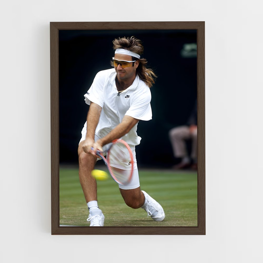 Poster Vintage Andre Agassi – affiche Tennis (vue 5)