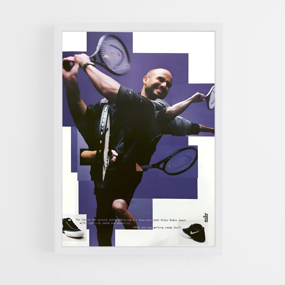 Poster Agassi – affiche Tennis (vue 3)