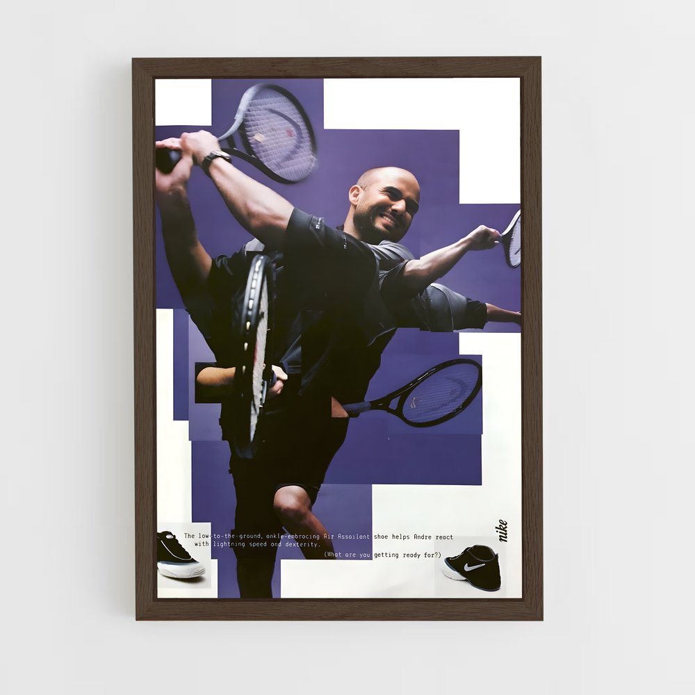 Poster Agassi – affiche Tennis (vue 5)