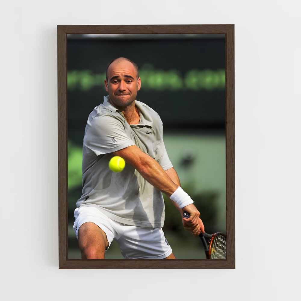 Poster Andre Agassi Tir – affiche Tennis (vue 5)