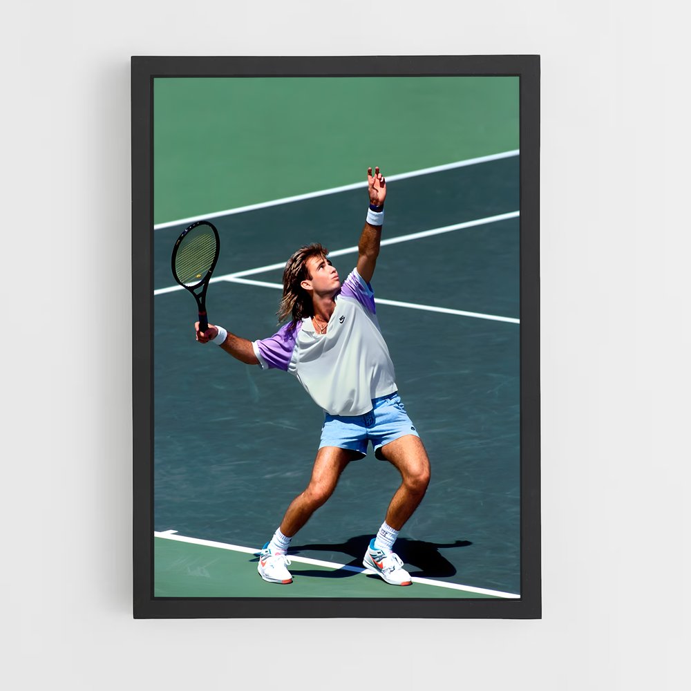 Affiche Andre Agassi – affiche Tennis (vue 2)