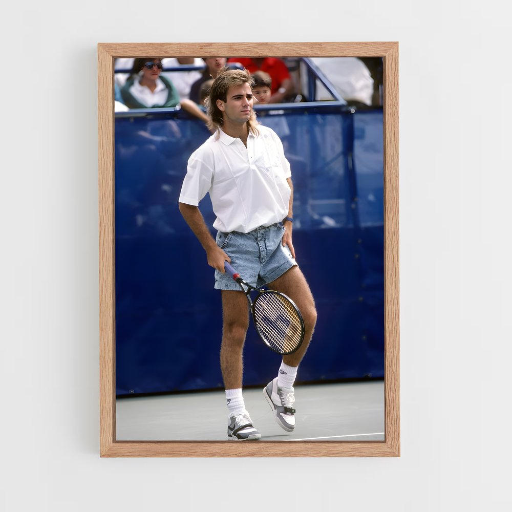Poster Andre Agassi Match – affiche Tennis (vue 4)