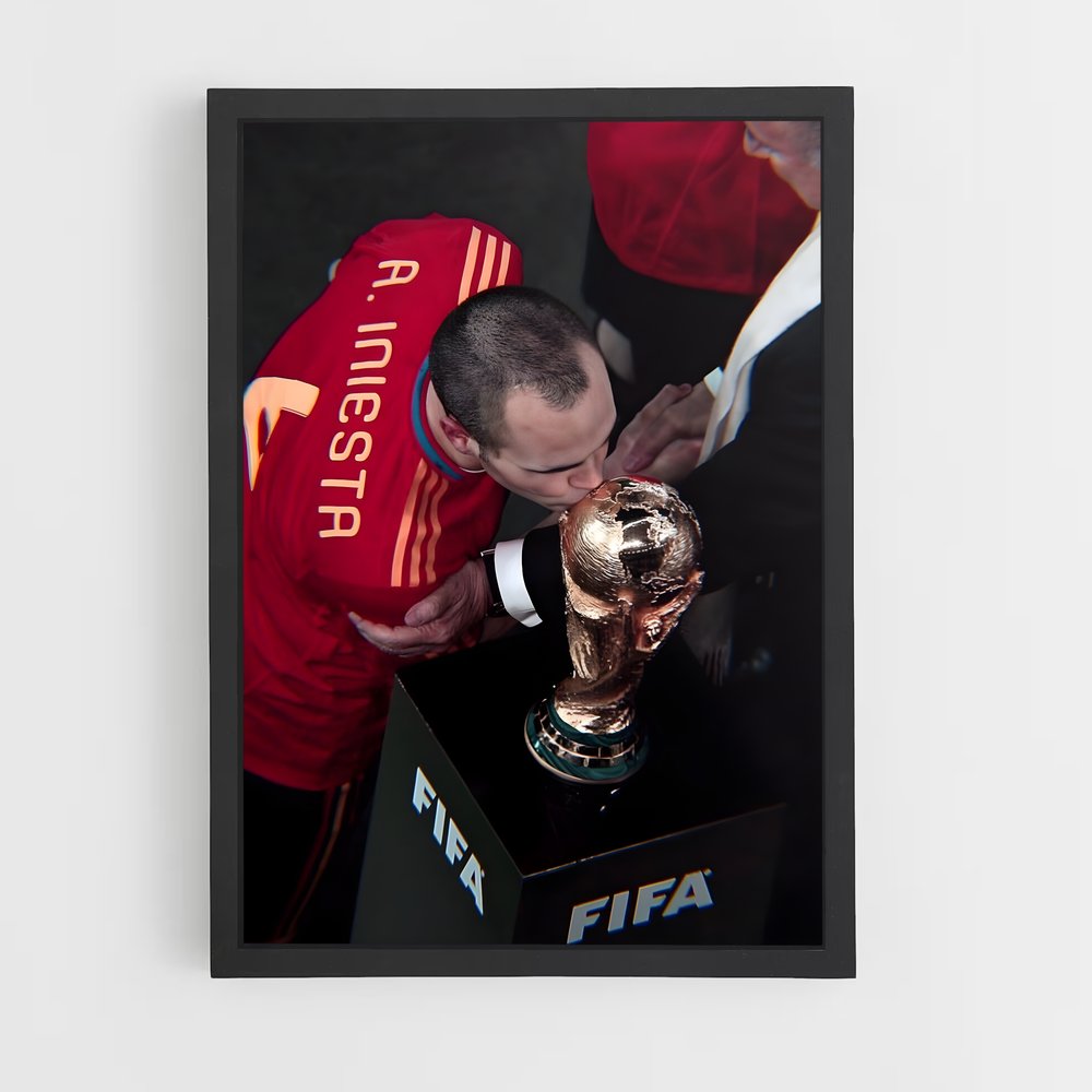 Poster Andrés Iniesta Fifa – affiche Football (vue 2)