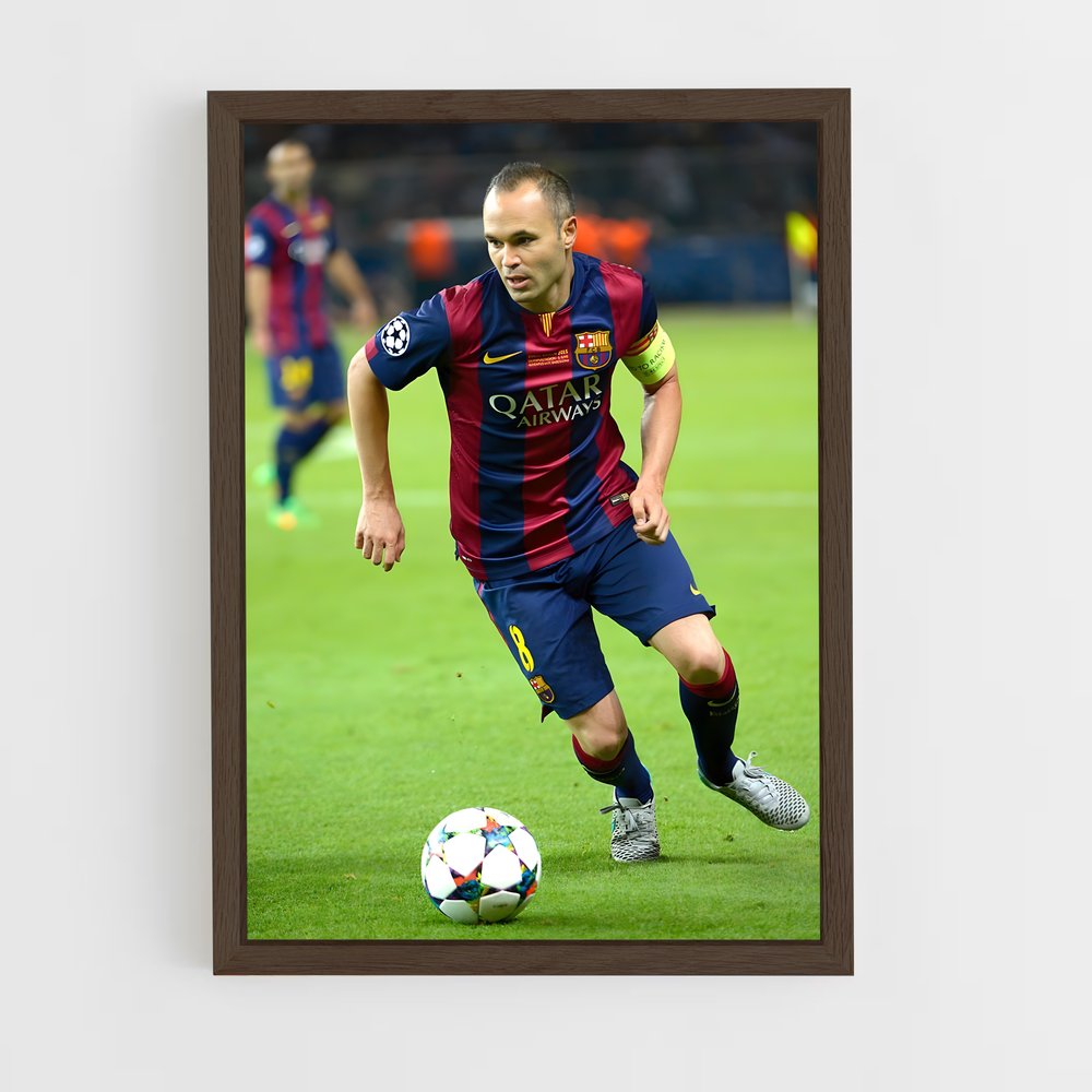 Poster Andrés Iniesta Ballon – affiche Football (vue 5)