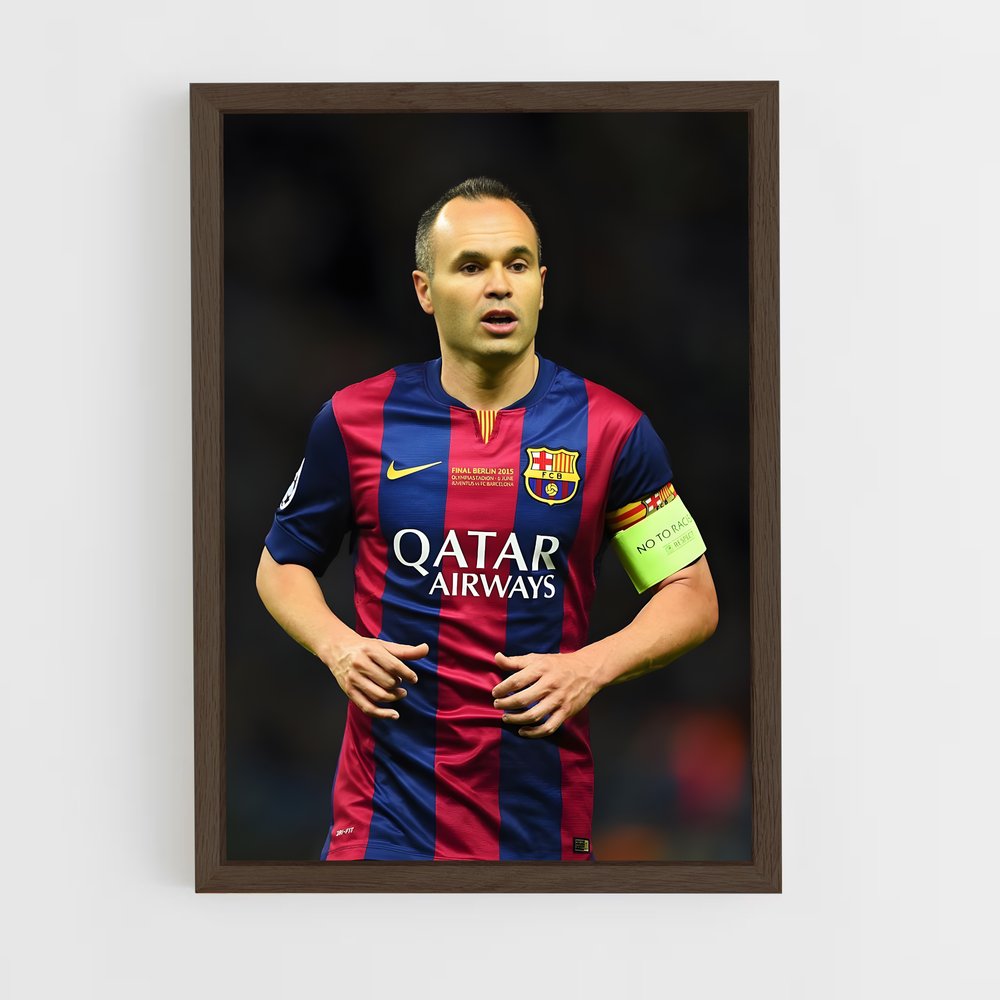 Poster Andrés Iniesta Barcelone – affiche Football (vue 5)