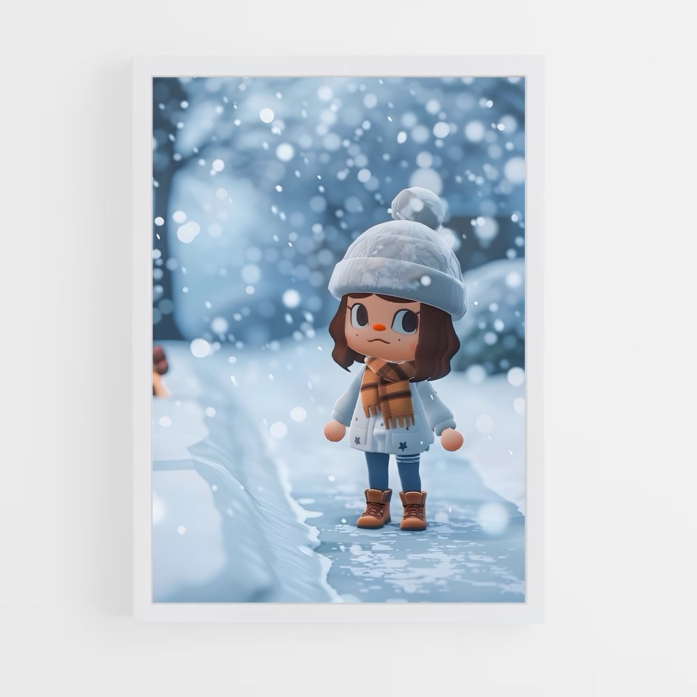Poster Animal Crossing Neige (vue 3)