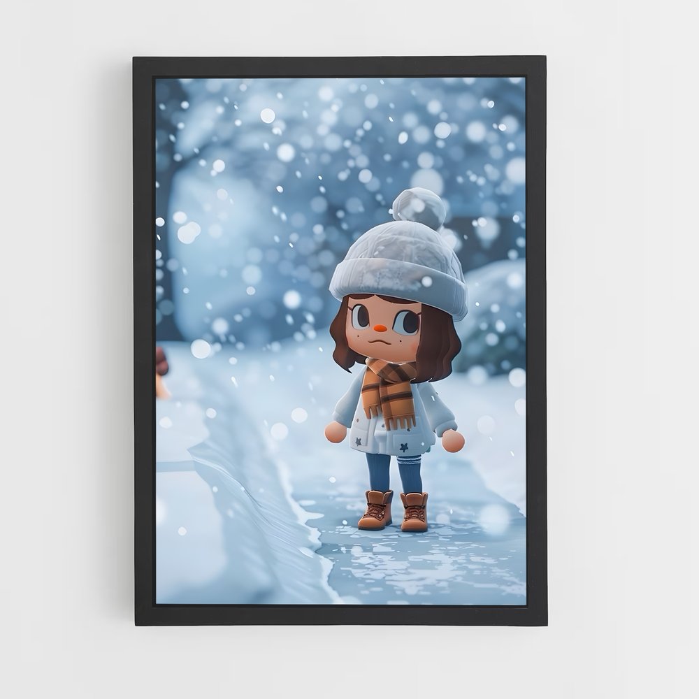 Poster Animal Crossing Neige (vue 2)