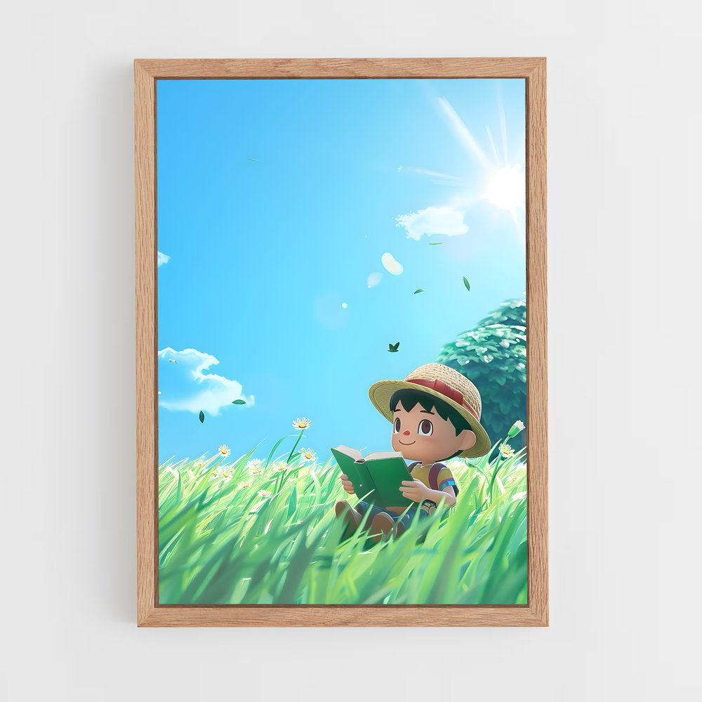 Poster Luffy Animal Crossing (vue 4)