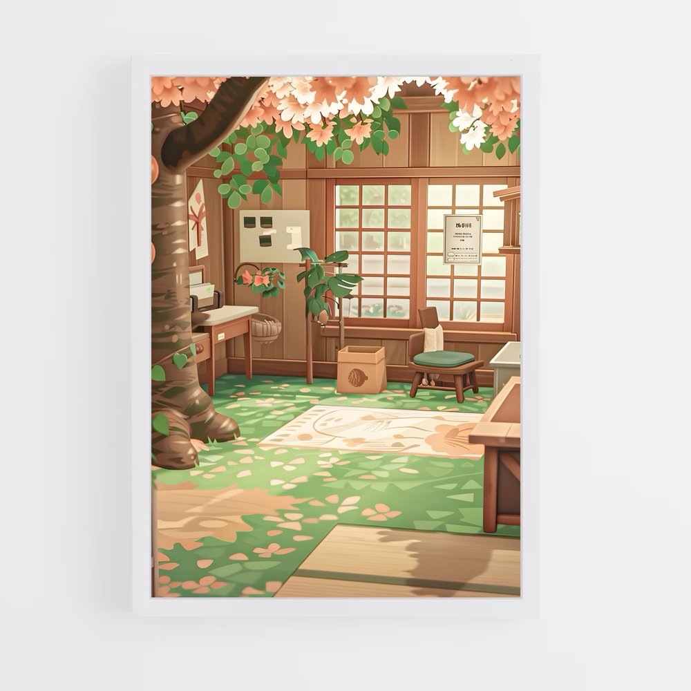Poster Animal Crossing Maison (vue 3)