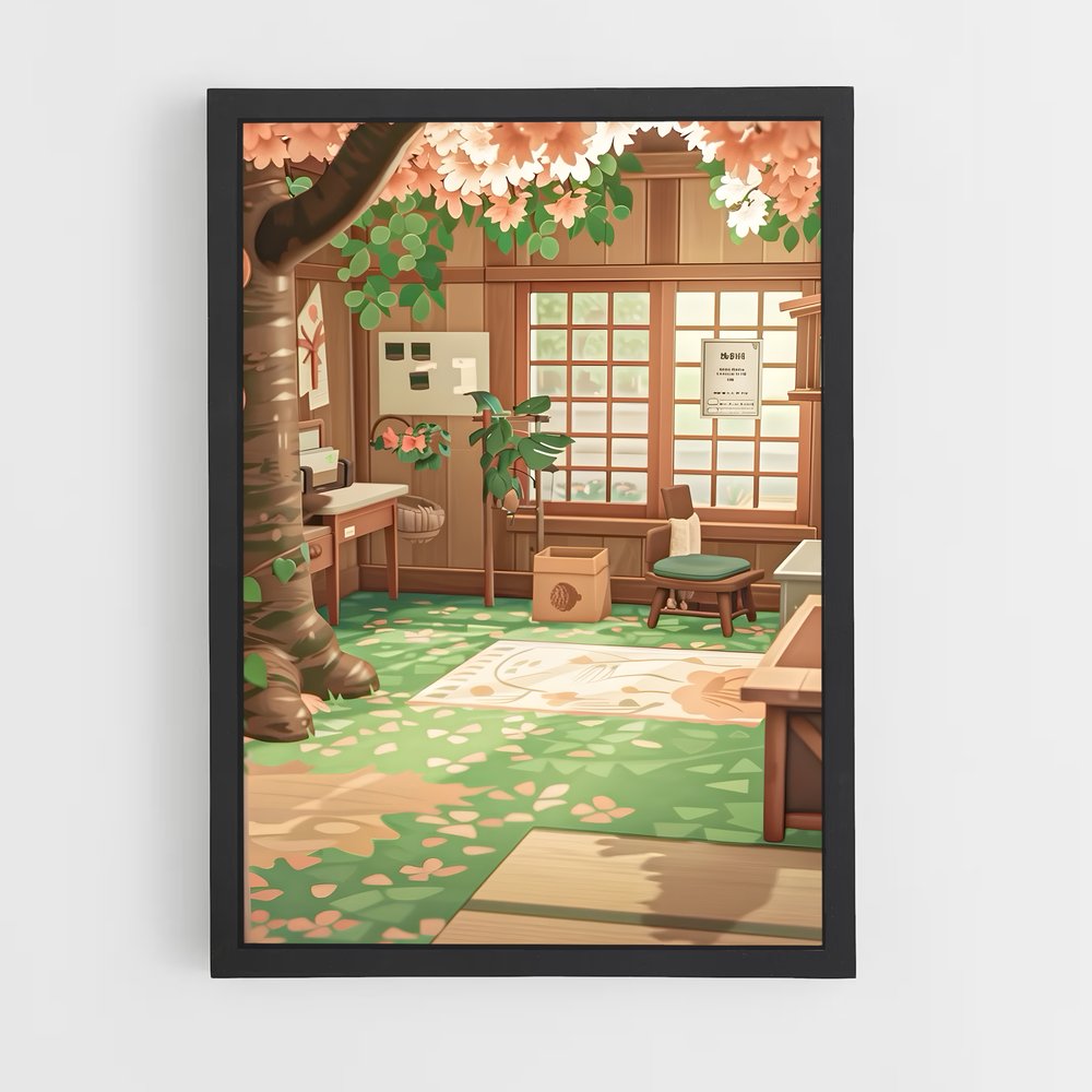 Poster Animal Crossing Maison (vue 2)