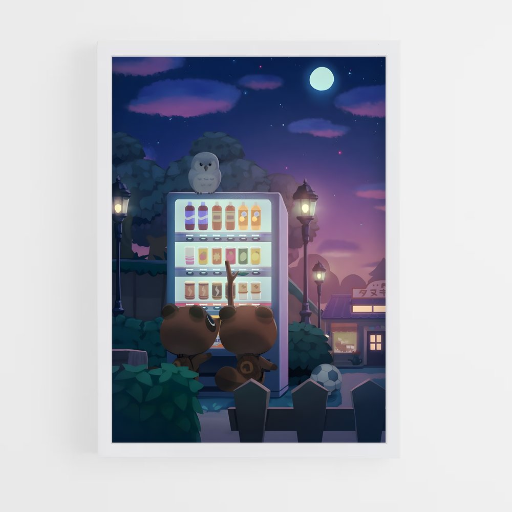 Poster Distributeur Animal Crossing (vue 3)