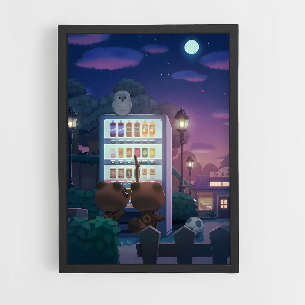 Poster Distributeur Animal Crossing (vue 2)