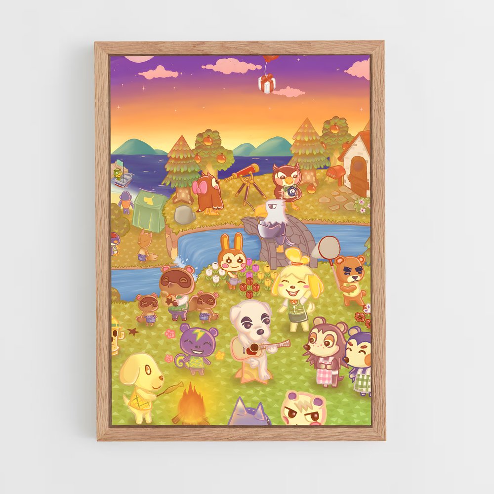 Poster Animal Crossing Dessin (vue 4)