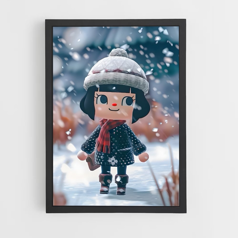 Poster Fille Animal Crossing (vue 2)