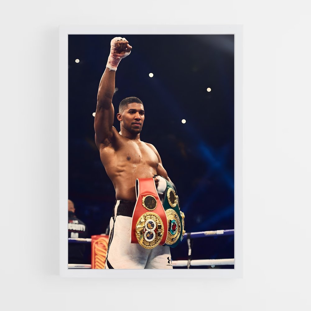 Poster Anthony Joshua Victoire – affiche Boxe (vue 3)