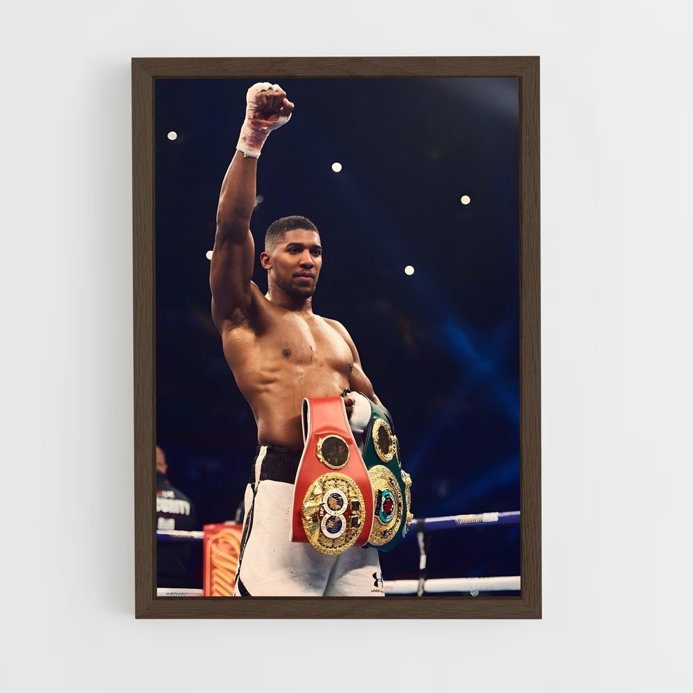 Poster Anthony Joshua Victoire – affiche Boxe (vue 5)