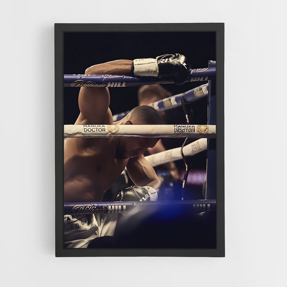 Poster Anthony Joshua Dur – affiche Boxe (vue 2)