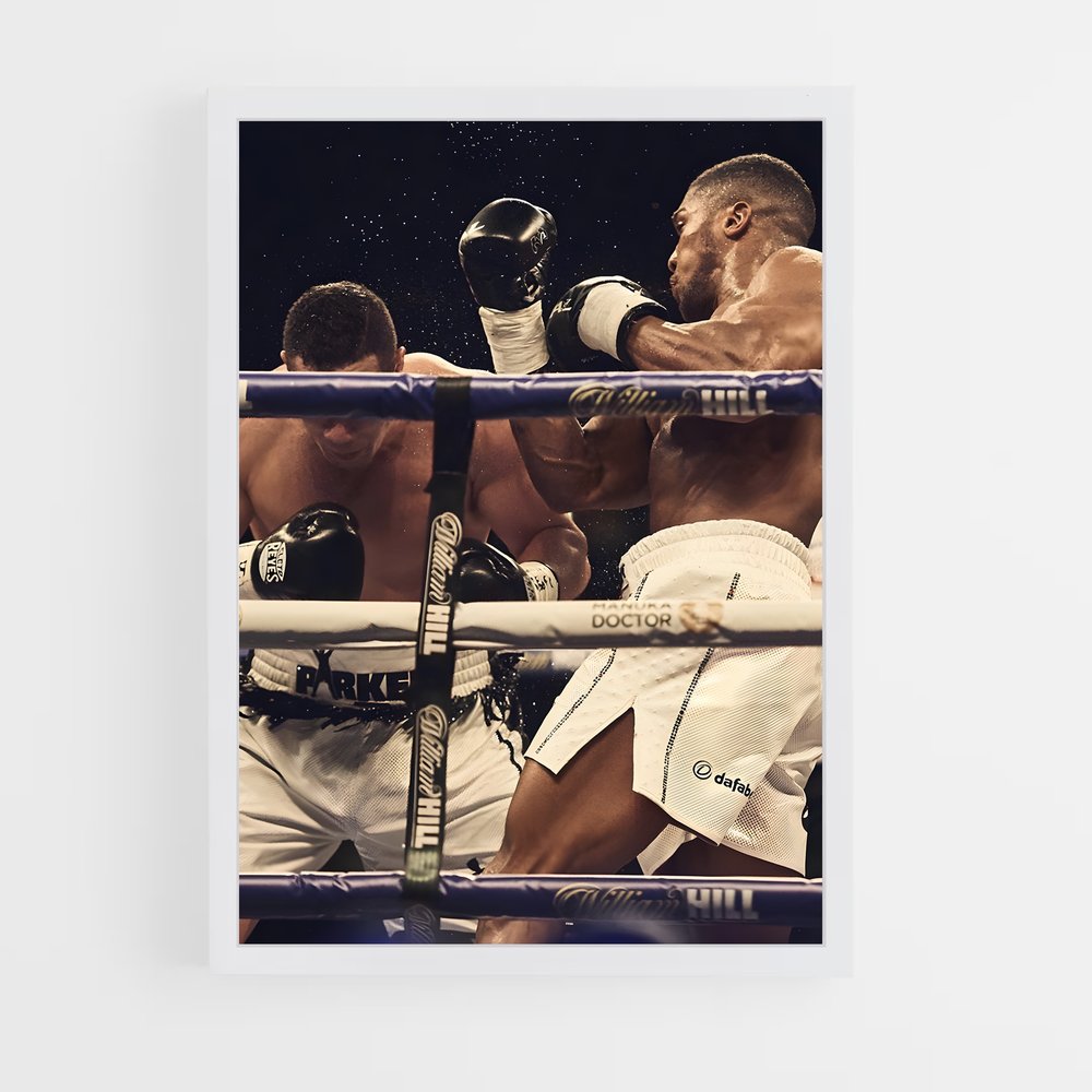Poster Combat Anthony Joshua – affiche Boxe (vue 3)