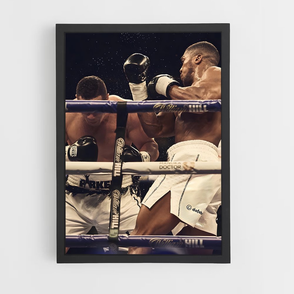 Poster Combat Anthony Joshua – affiche Boxe (vue 2)