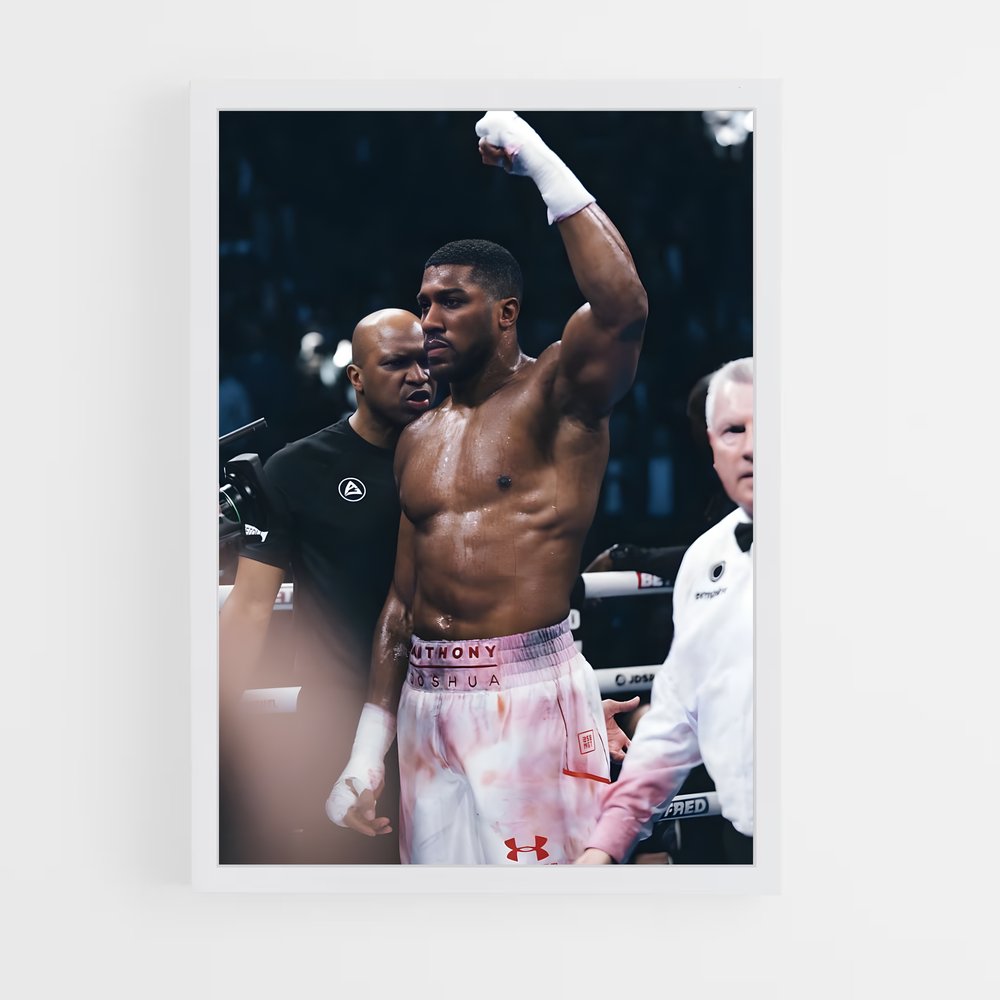Poster Anthony Joshua Poing – affiche Boxe (vue 3)