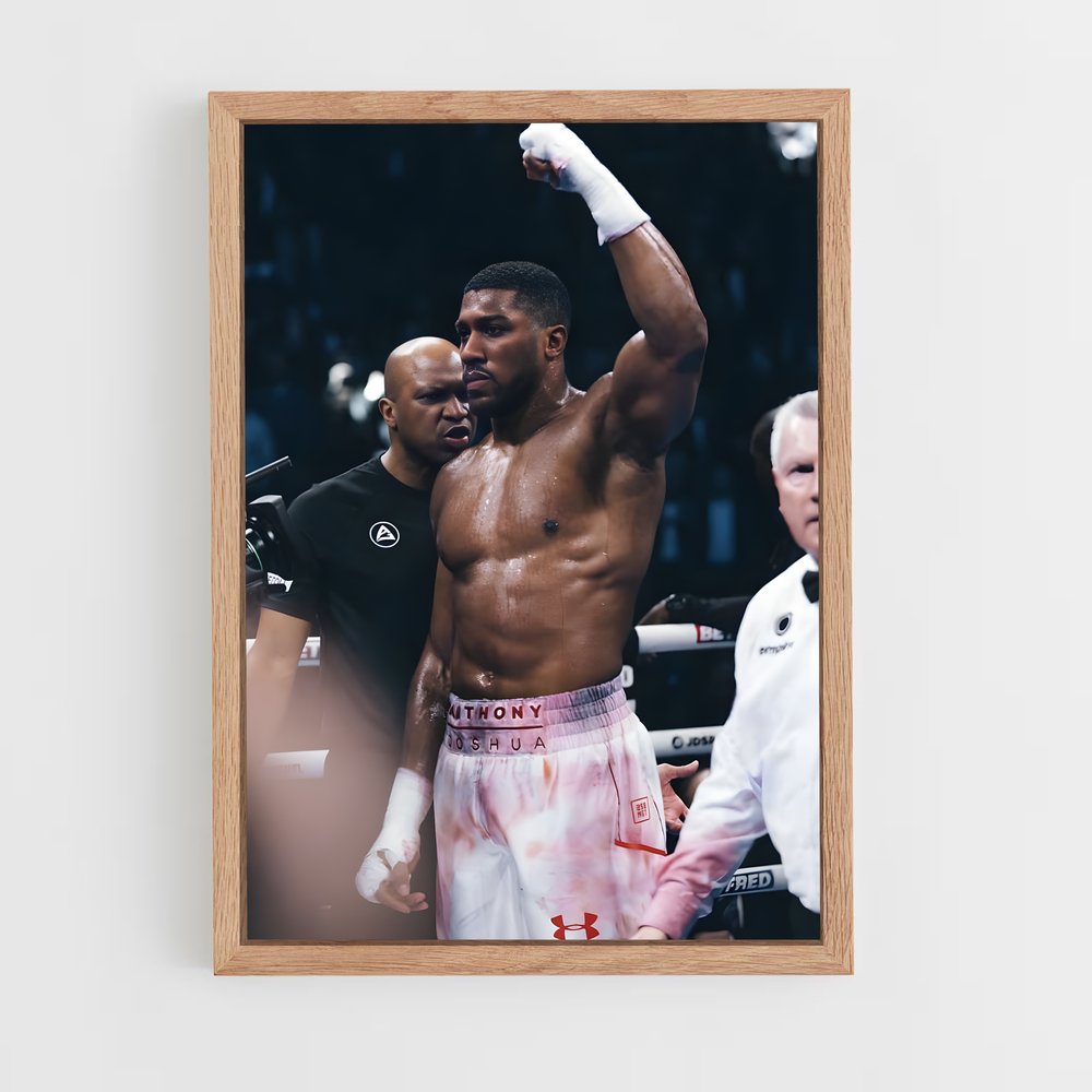Poster Anthony Joshua Poing – affiche Boxe (vue 4)