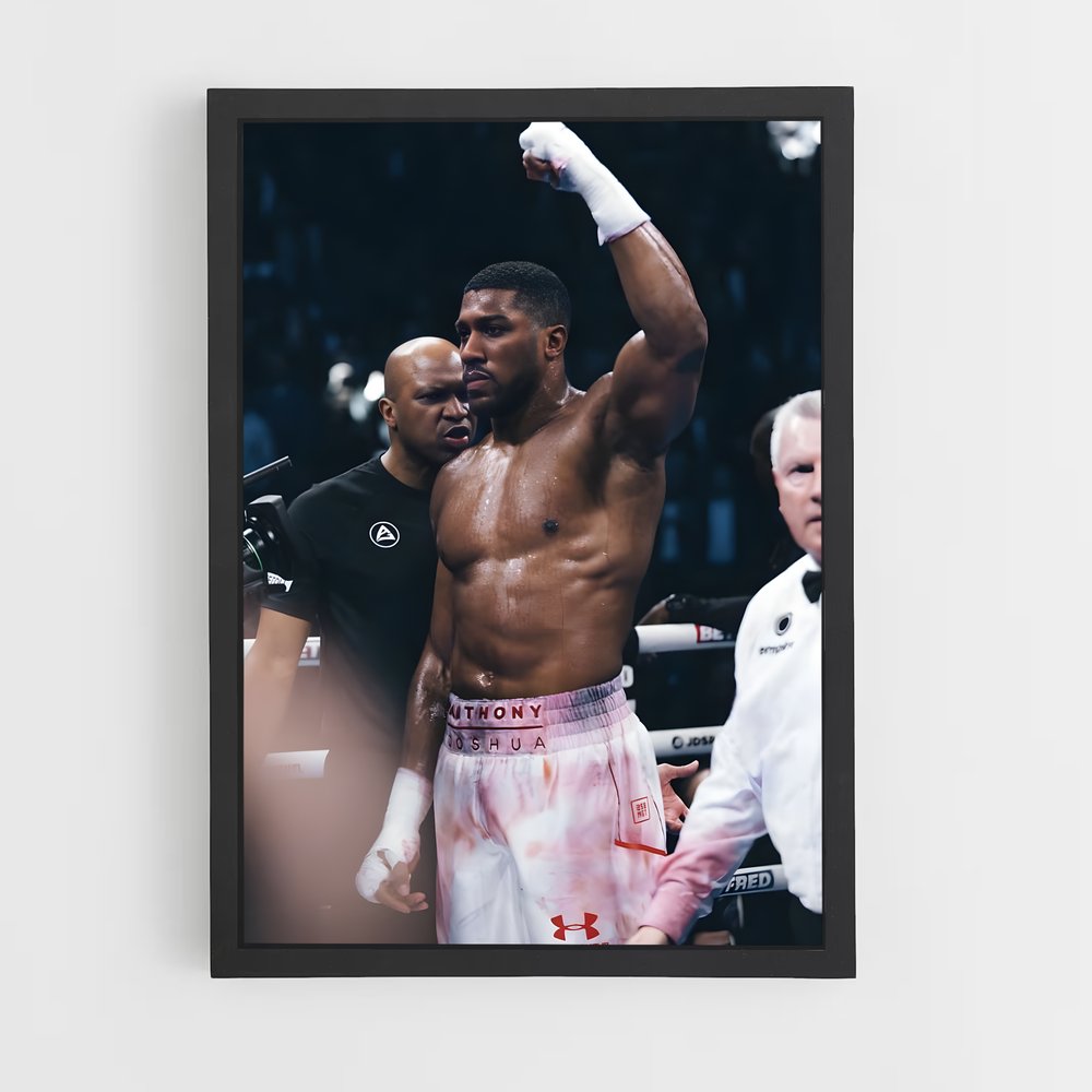 Poster Anthony Joshua Poing – affiche Boxe (vue 2)