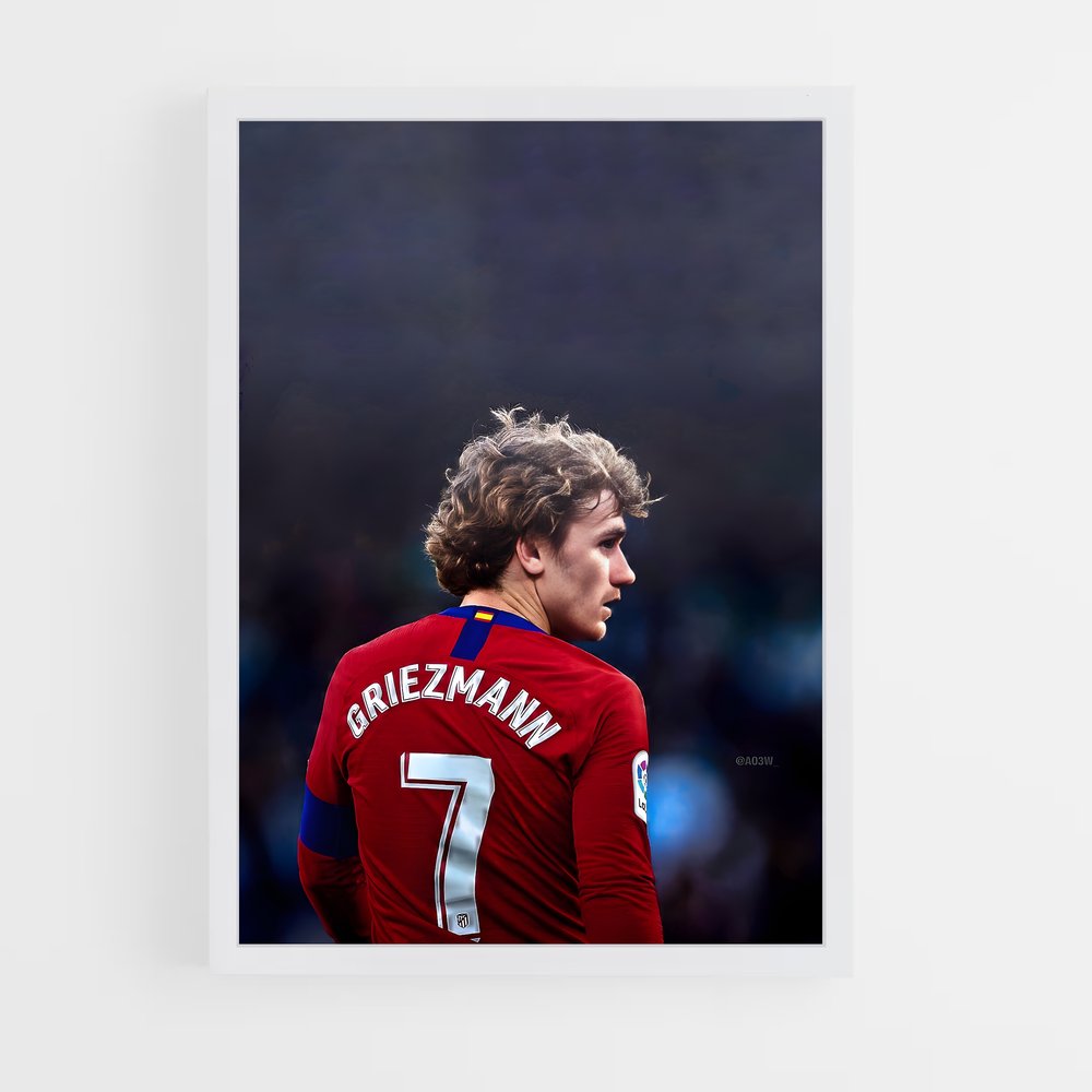 Poster Griezmann – affiche Football (vue 3)