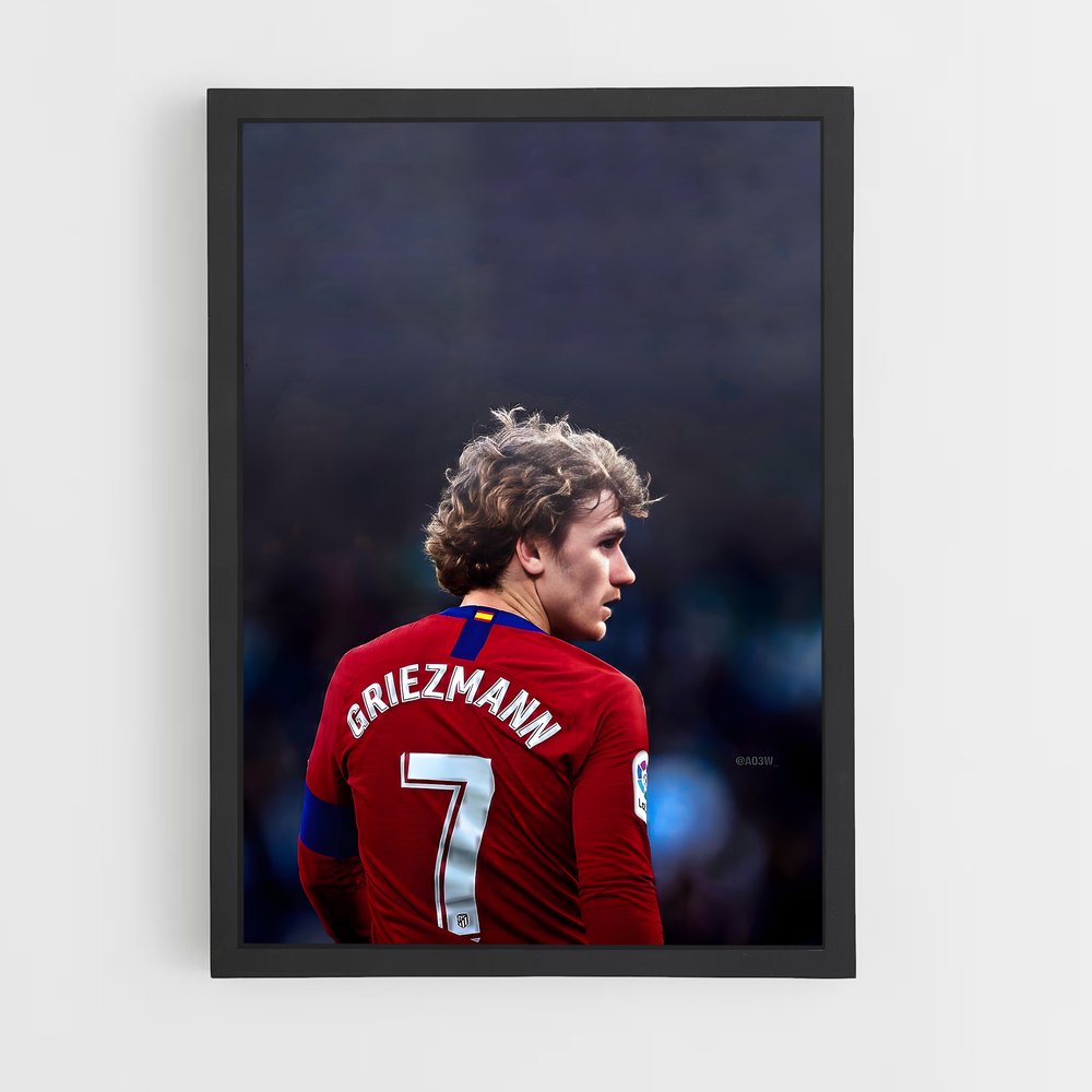Poster Griezmann – affiche Football (vue 2)