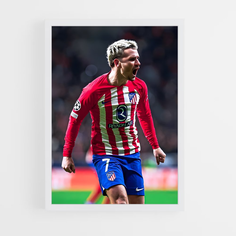 Poster Antoine Griezmann Rage – affiche Football (vue 3)