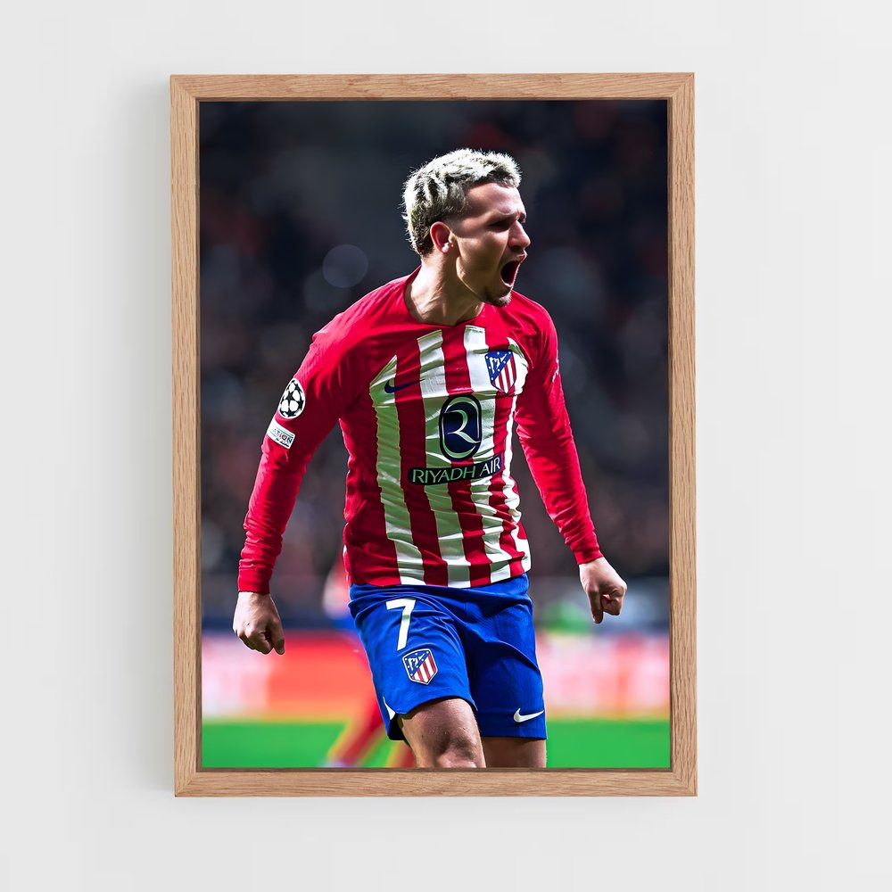 Poster Antoine Griezmann Rage – affiche Football (vue 4)