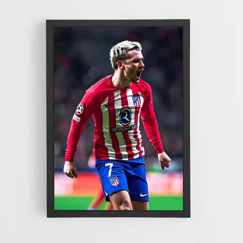 Poster Antoine Griezmann Rage – affiche Football (vue 2)
