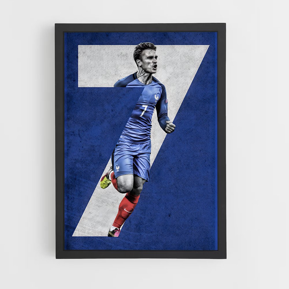 Poster Griezmann 7 – affiche Football (vue 2)