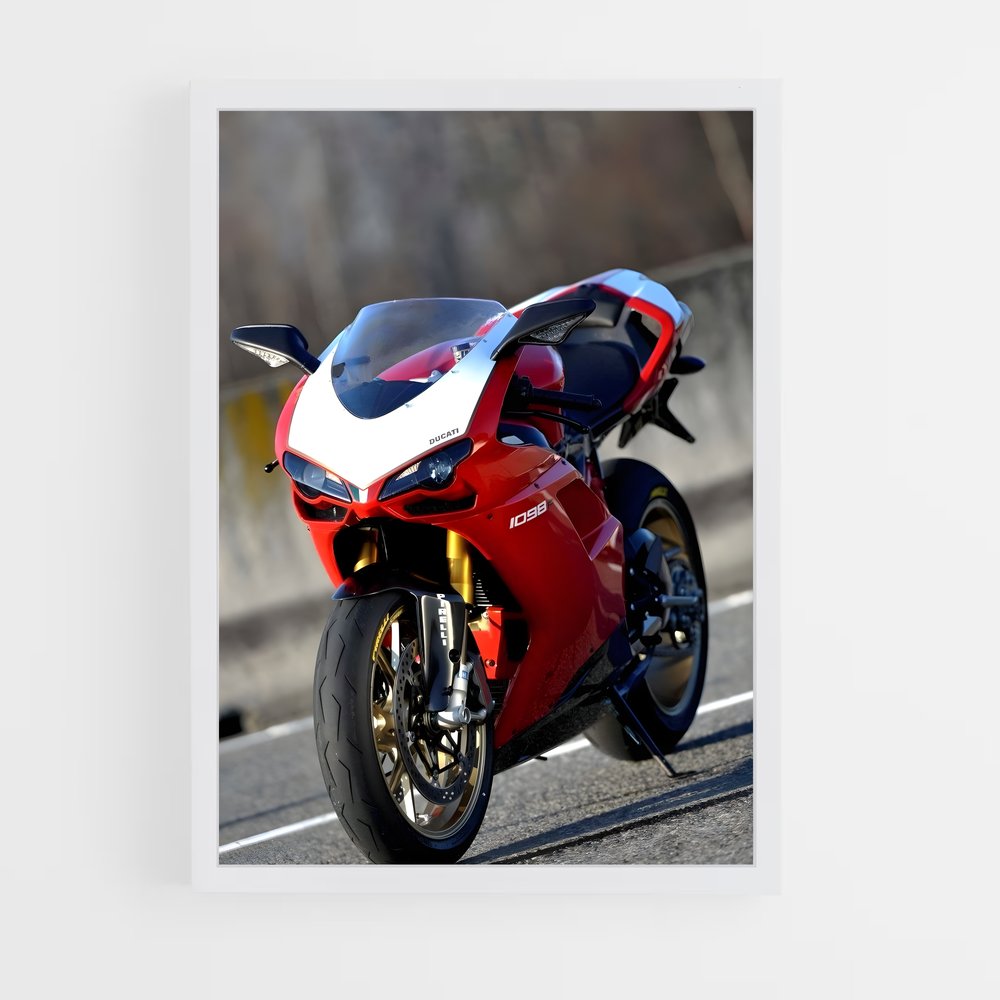 Poster Éblouissant 1098 – affiche Ducati (vue 3)