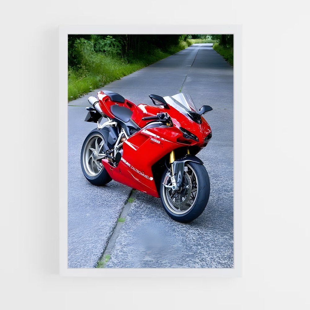 Poster Ride Céleste – affiche Ducati (vue 3)