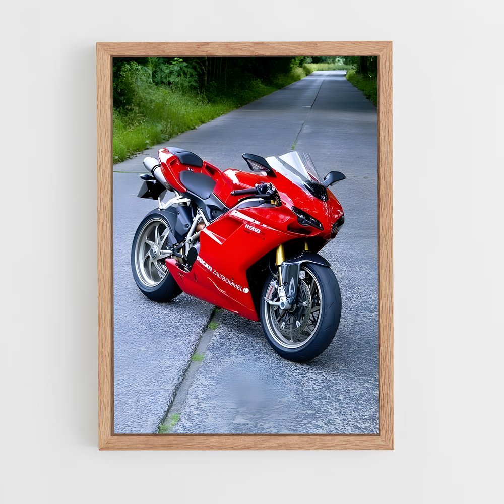 Poster Ride Céleste – affiche Ducati (vue 4)