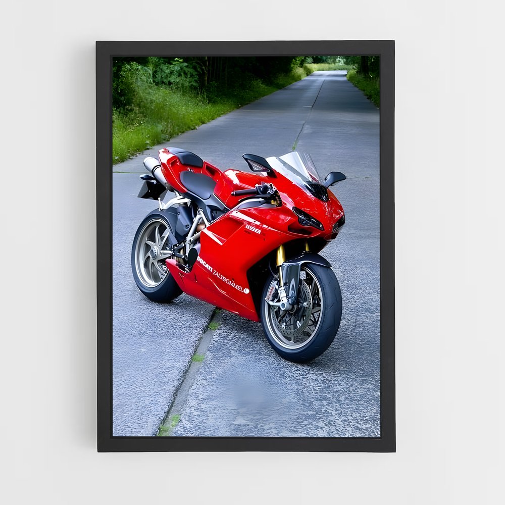 Poster Ride Céleste – affiche Ducati (vue 2)