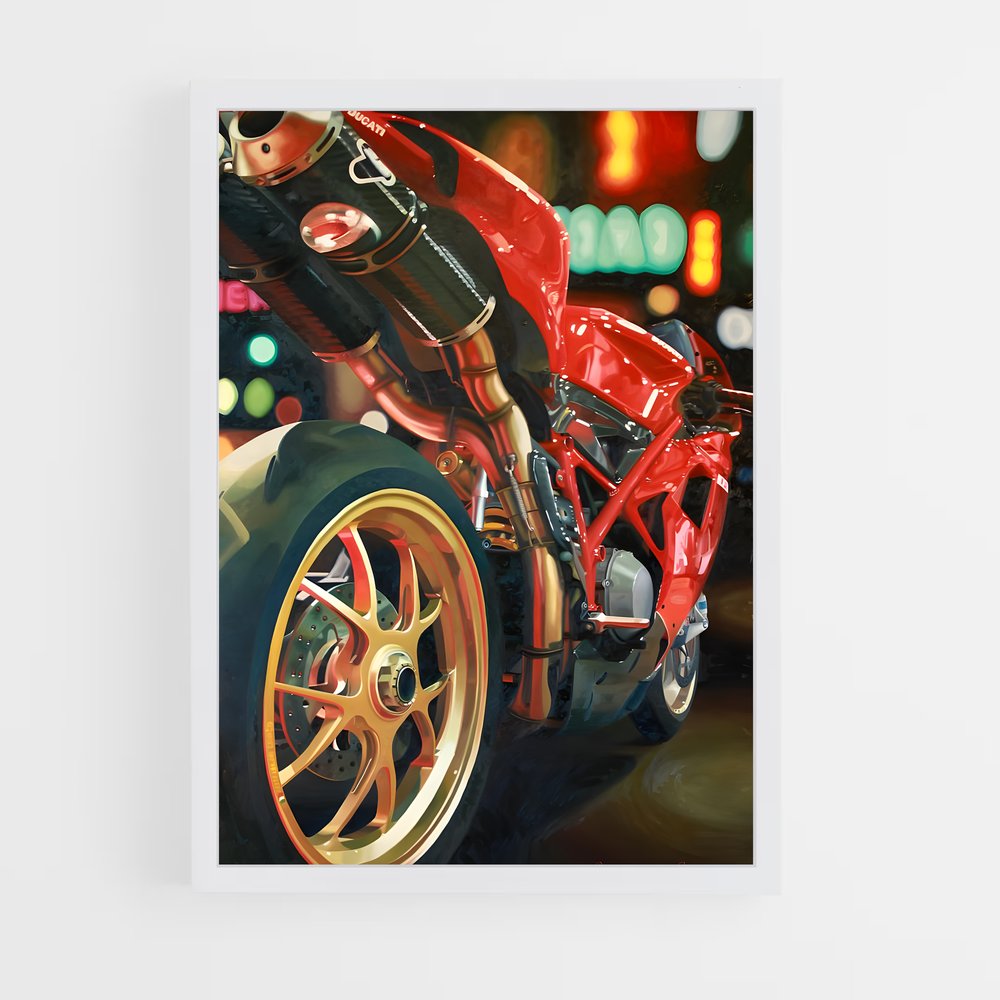 Poster Ride en Ville – affiche Ducati (vue 3)