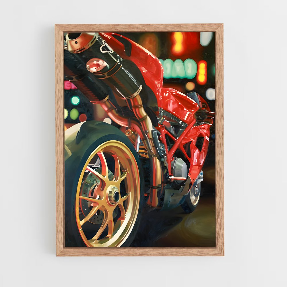 Poster Ride en Ville – affiche Ducati (vue 4)