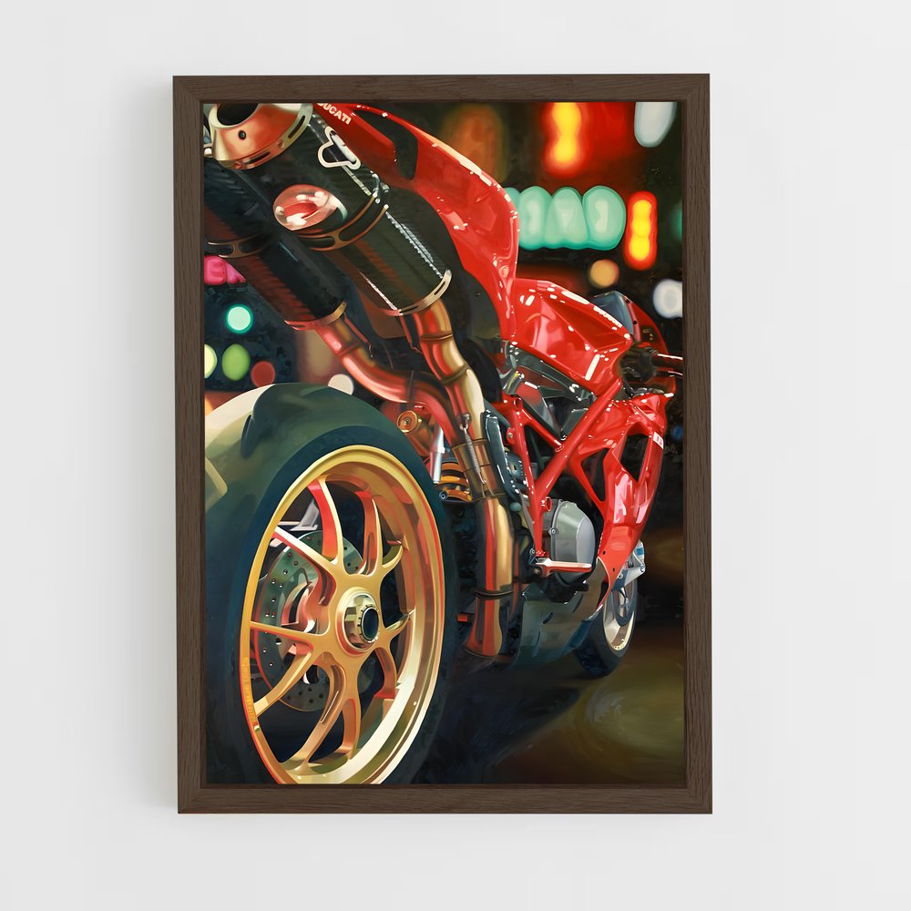 Poster Ride en Ville – affiche Ducati (vue 5)