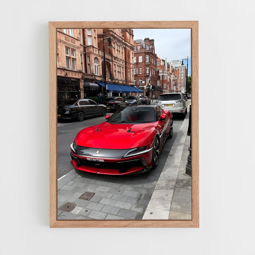 Poster Sportive Écarlate – affiche Ferrari (vue 4)