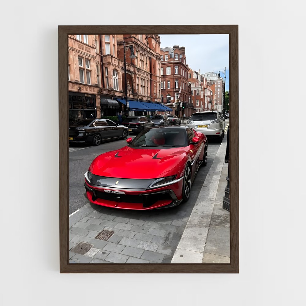 Poster Sportive Écarlate – affiche Ferrari (vue 5)